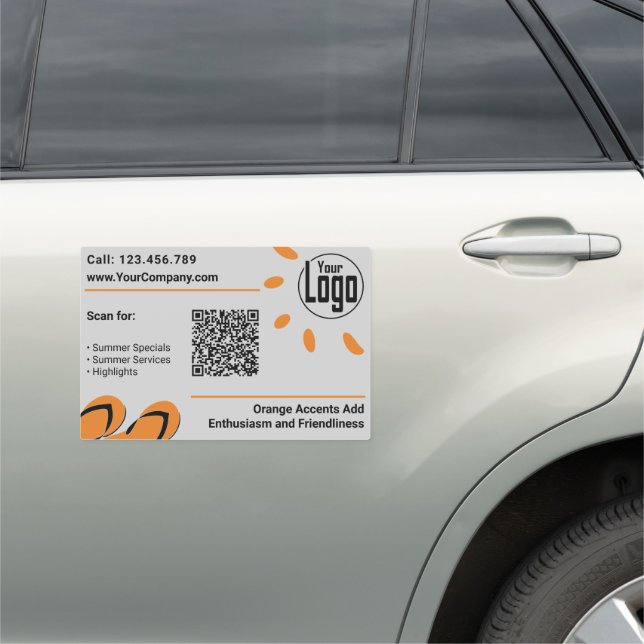 Business Promotion Summer Special Call www Scan Car Magnet (In Situ)