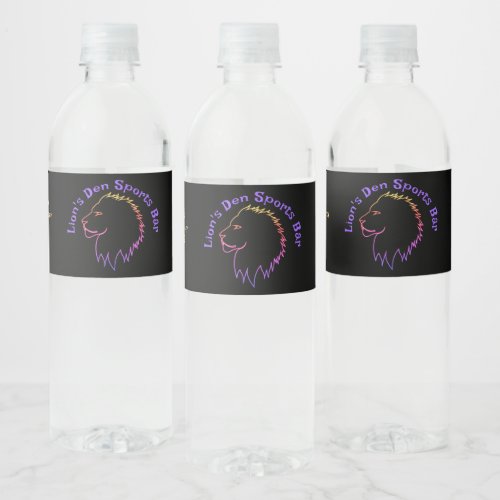 Business Promotion Water Bottle Label