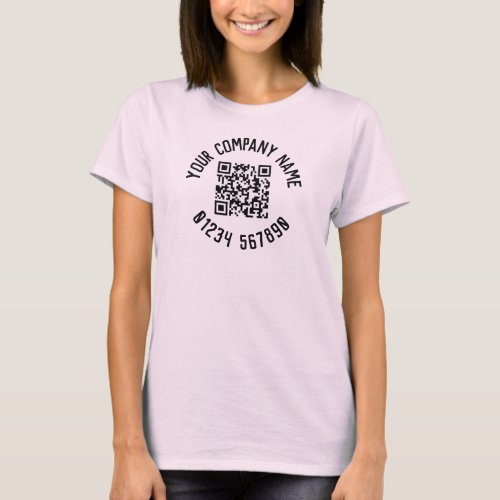 Business Promotion With QR Code T_Shirt