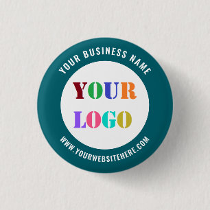 Business Promotional Button Your Logo Name Website