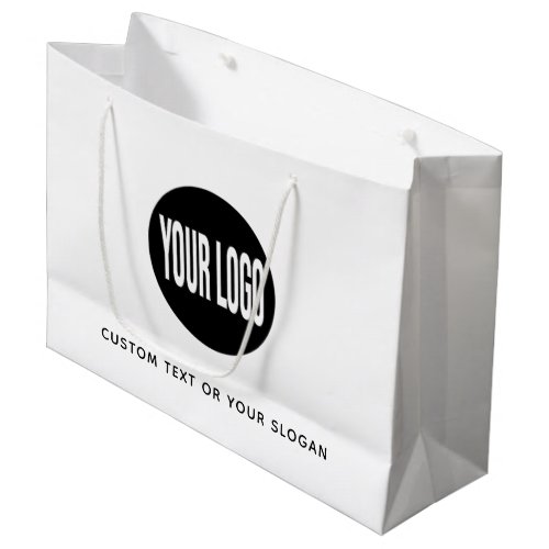 Business Promotional Custom LogoText Shopping Large Gift Bag