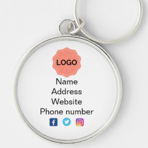 Business promotional keychain