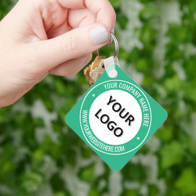 Business Promotional Keychain Example Custom Color (Hand)