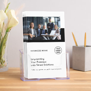 Business Promotional Marketing White Tri-Fold Brochure