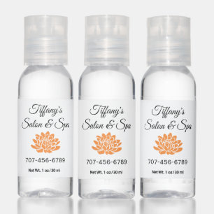 Business Promotional Orange Lotus Flower Hand Sanitizer