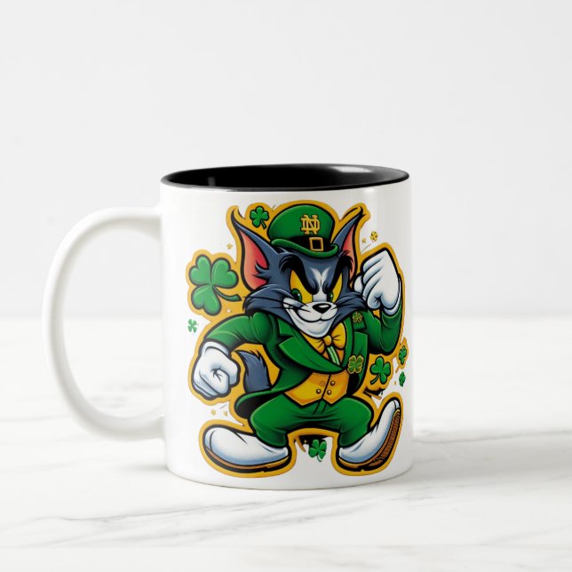 Business Promotional Personalized Logo Two-Tone  Two-Tone Coffee Mug (Left)