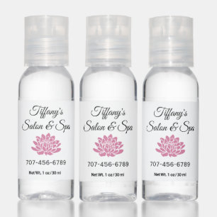 Business Promotional Pink  Lotus Flower Hand Sanitizer