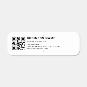 Business Promotional QR Code Metal Sign