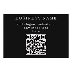 Business Promotional QR code Poster