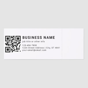Business Promotional QR Code Raffle Tickets