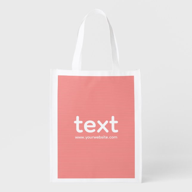 Business Promotional Template Both Sided Print Grocery Bag (Front)