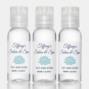 Business Promotional Turquoise Lotus Flower Hand Sanitizer