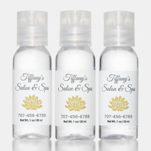 Business Promotional Yellow Lotus Flower Hand Sanitizer