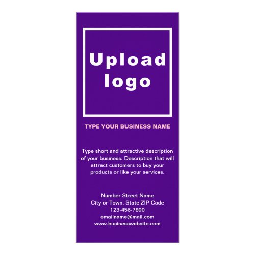 Business Purple Rack Card