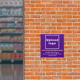 Business Purple Small Square Yard Sign