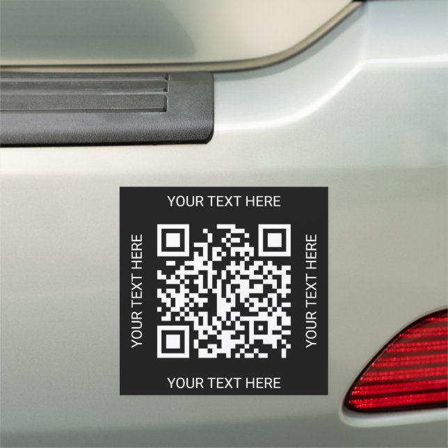 Business qr code Car Magnet (In Situ)