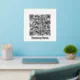 Business QR Code Company Name Template Wall Decal | Zazzle