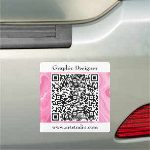 Business QR Code Marketing Promotional  Car Magnet