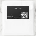 Business QR code Promotional Rectangular Sticker | Zazzle