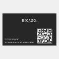 Business QR code Promotional Rectangular Sticker | Zazzle