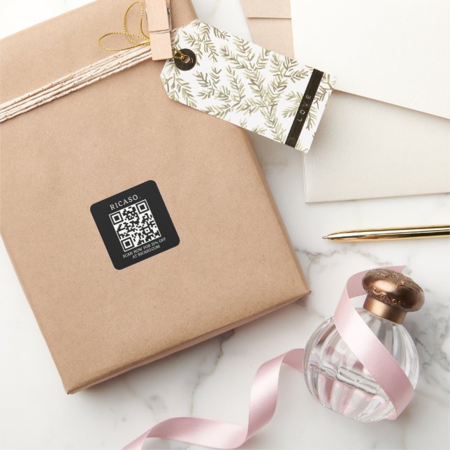 Business QR code Promotional Square Sticker (Gifting)