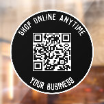 Business QR Code Window Cling - Shop Anytime