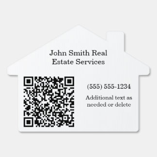 Business QR Code with Company Name Phone Number Sign