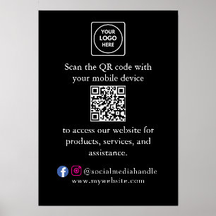 Business QR Promo Marketing display holder