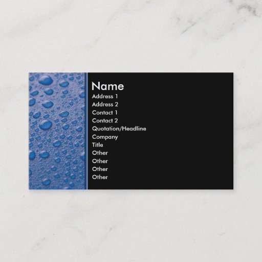 Customizable business_rain business card templates