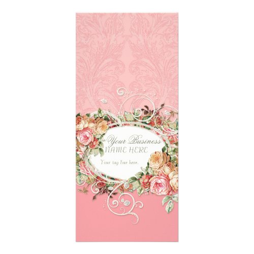 Business Rate Card _ Baroque English Rose Floral