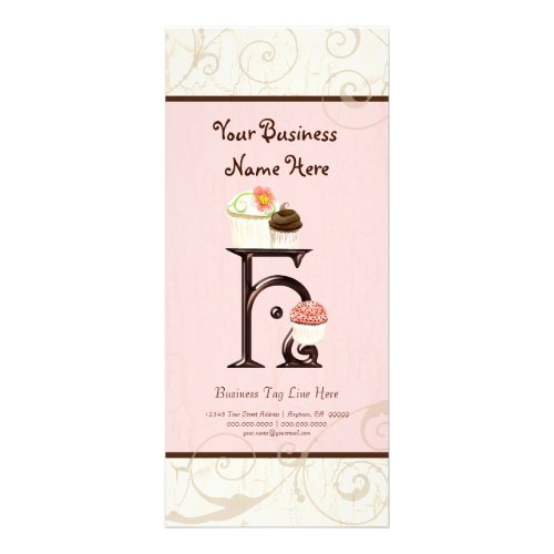 Business Rate Card _ Letter H Monogram Dessert Bak