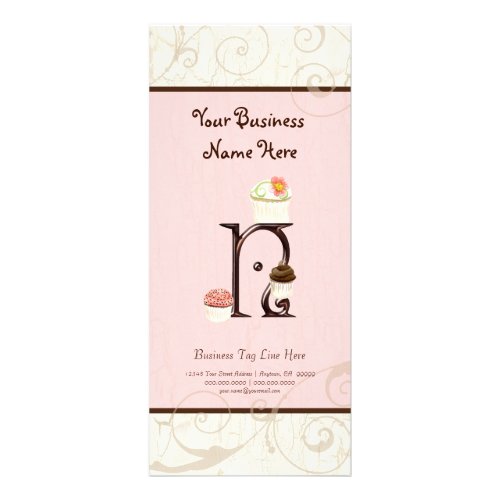Business Rate Card _ Letter N Monogram Dessert Bak