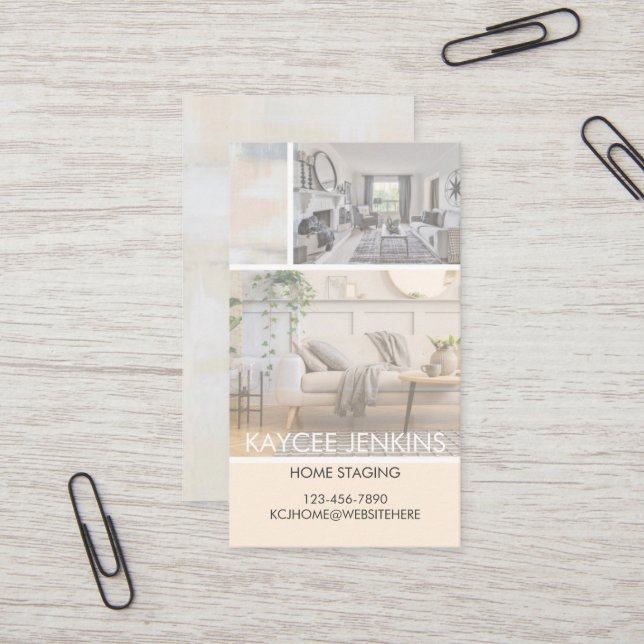BUSINESS, Real Estate Business Card, Agent, home  Card (Front/Back In Situ)