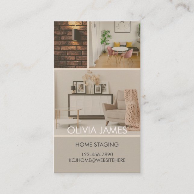 BUSINESS, Real Estate Business Card, Agent, home Card (Front)