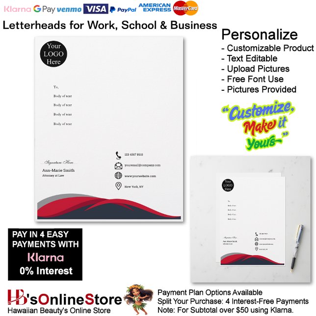 Business Red Black Gray Logo Company Signature Letterhead (Business Red Black Gray Logo Company Signature Letterhead.)