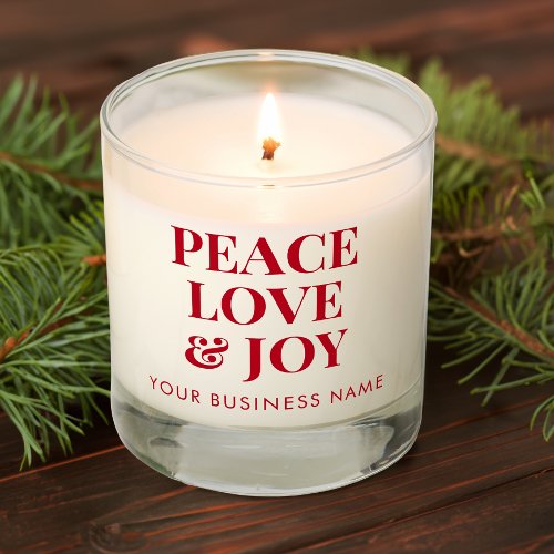 Business Red Christmas Holiday Scented Candle