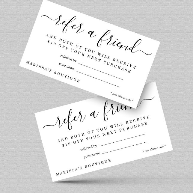 Business Referral Card Refer a Friend Card (Creator Uploaded)