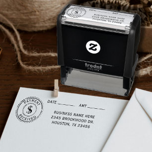 Business Rental Office Payment Received Receipt Self-inking Stamp