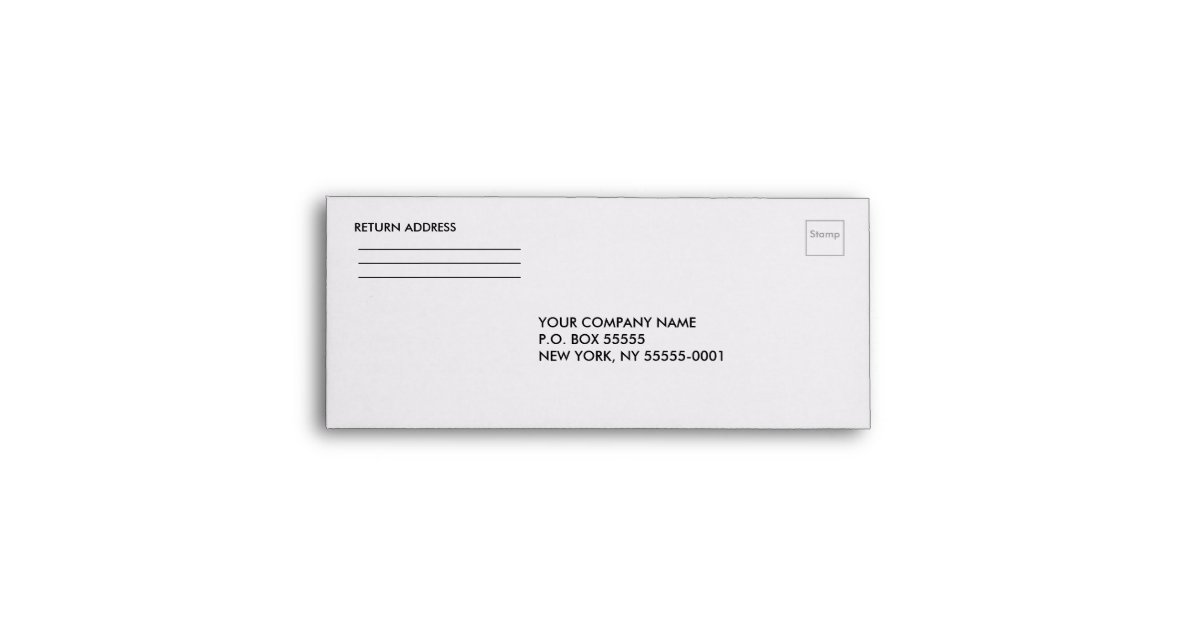 Business Reply Mail 10 Envelope Simple White