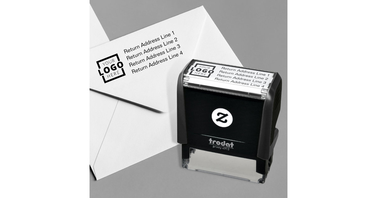 Promot Self Inking Personalized Stamp - Up to 5 Lines of Personalized Text,  Custom Address Stamp, Office Stamps, Customizable Rubber Stamp, Name Stamp