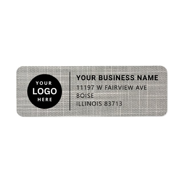 Business Return Address Label (Front)