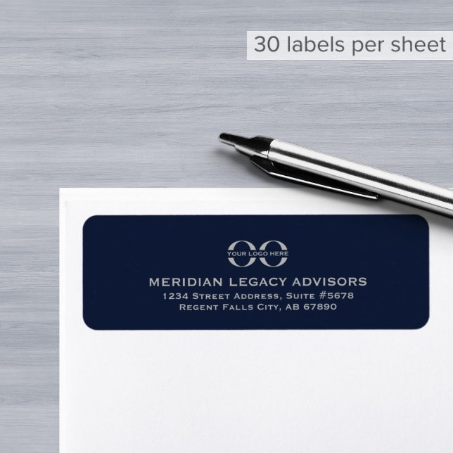Business Return Address Label with Logo (Creator Uploaded)