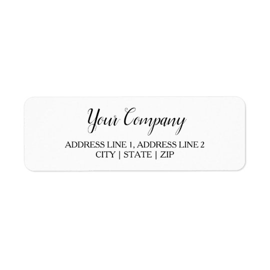 Business Card Return Address Labels Zazzle