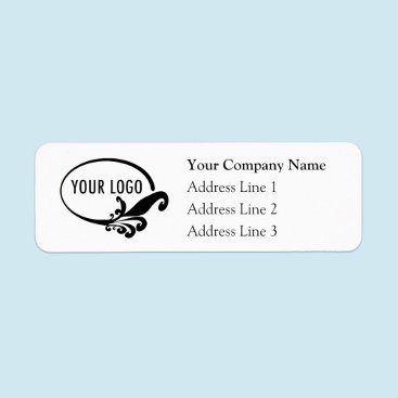 Business Return Address Labels with Custom Logo