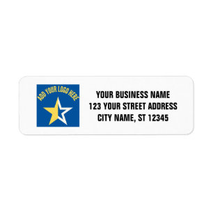 Business Return Address   Professional Custom Logo Label