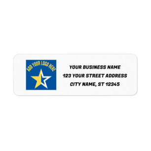 Business Return Address   Professional Custom Logo Label