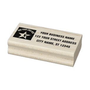 Business Return Address Professional Custom Logo Rubber Stamp