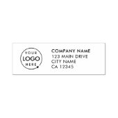 Business Return Address | Professional Logo Modern Self-inking Stamp (Design)