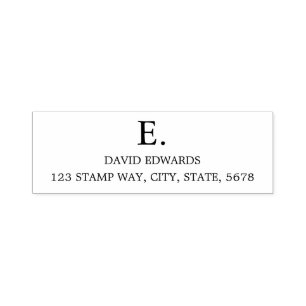 Business Return Address Professional Modern Self-inking Stamp