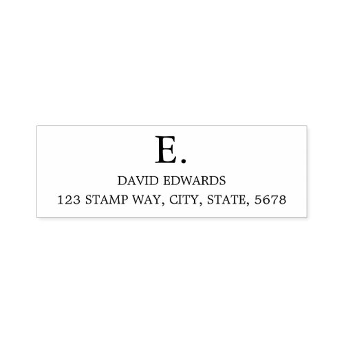 Business Return Address Professional Modern Self_inking Stamp